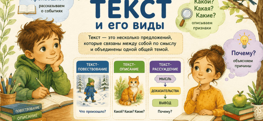 Виды текстов